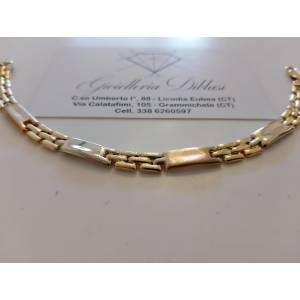 BRACCIALE ORO GIALLO BIANCO... 2