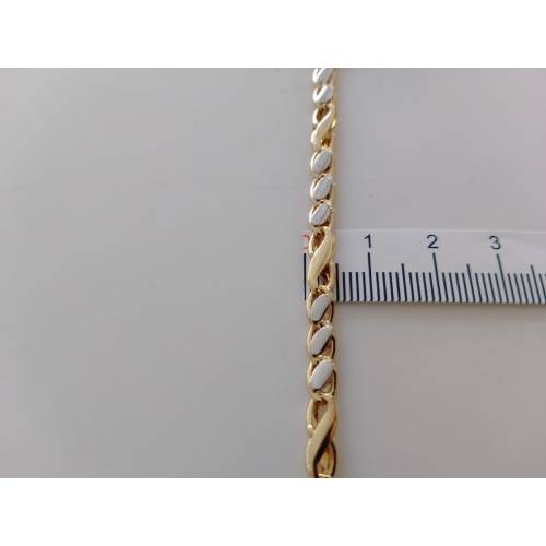 COLLANA Uomo Donna ORO Bicolore 18...