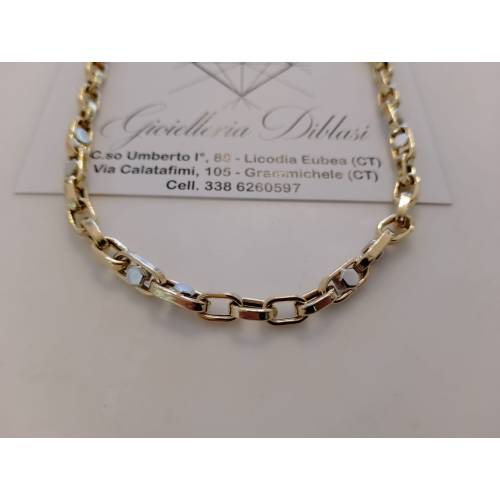 COLLANA Collier ORO 18 Karati 750%...