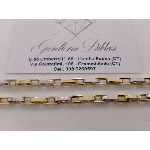 COLLANA Collier CATENA Girocollo ORO...