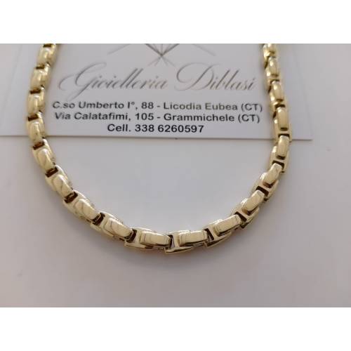 COLLANA Uomo Donna ORO 18 Karati...