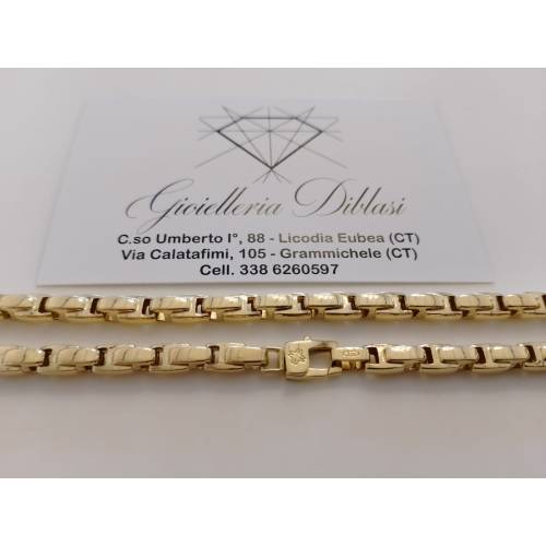 COLLANA Uomo Donna ORO 18 Karati...