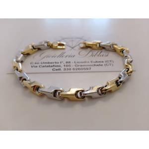 BRACCIALE Uomo Donna Oro 18... 2