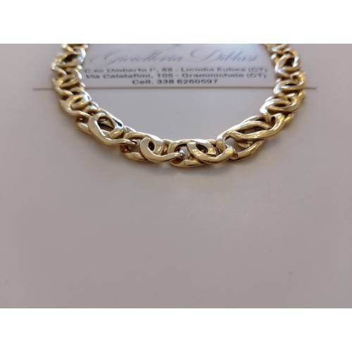 COLLANA Uomo Donna Unisex ORO GIALLO...