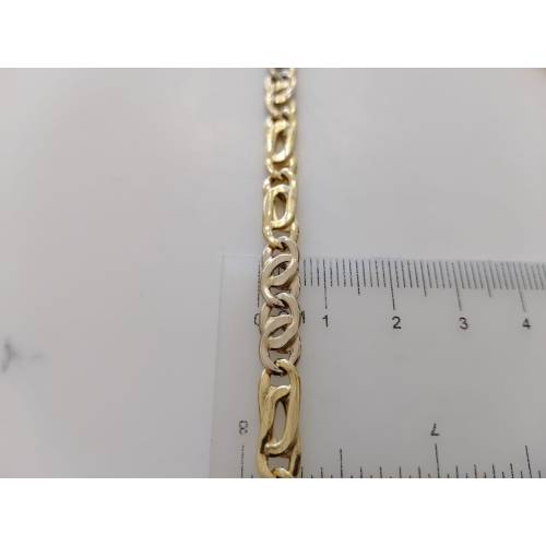 COLLANA ORO 18 Kt 750 Giallo Bianco...