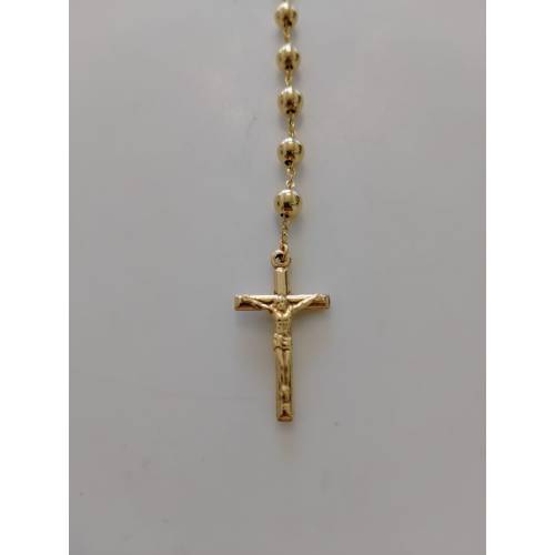 COLLANA ROSARIO ORO GIALLO 18 Karati...