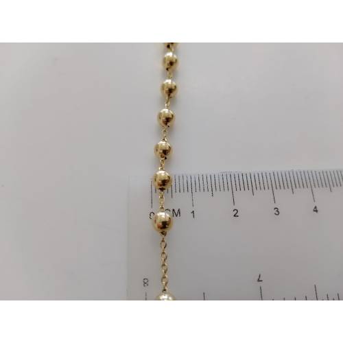 COLLANA ROSARIO ORO GIALLO 18 Karati...