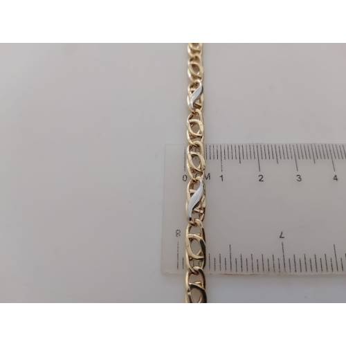 COLLANA Maglia Bicolore GIALLO BIANCO...