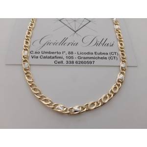 COLLANA ORO Bicolore GIALLO...