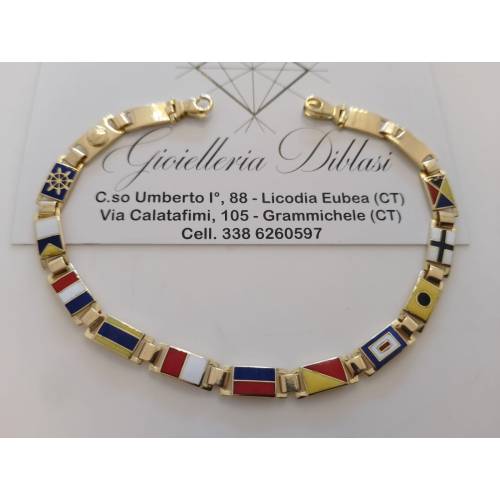 BRACCIALE Uomo In ORO GIALLO 18...