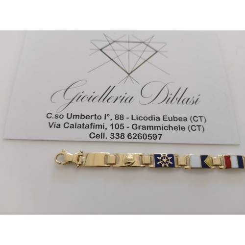 BRACCIALE Uomo In ORO GIALLO 18...