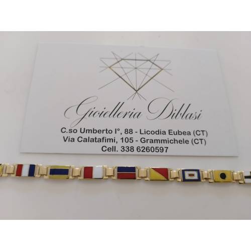 BRACCIALE Uomo In ORO GIALLO 18...