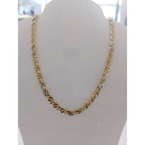 COLLANA Collier Uomo Donna ORO 18...