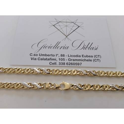 COLLANA Collier Uomo Donna ORO 18...