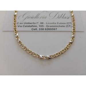 COLLANA ORO Bicolore GIALLO...