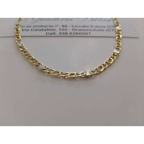 COLLANA COLLIER Uomo Donna ORO 18...
