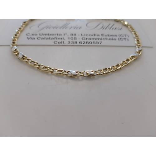 BRACCIALE ORO 18 Kt 750% Uomo Donna...