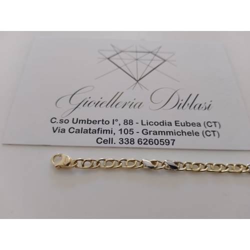 BRACCIALE ORO 18 Kt 750% Uomo Donna...