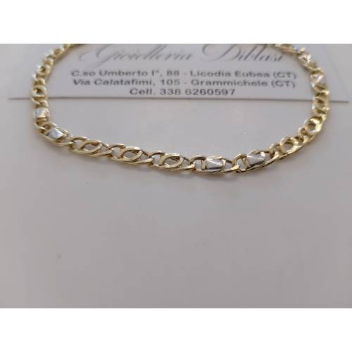 BRACCIALE ORO 18 Kt 750% Uomo Donna...