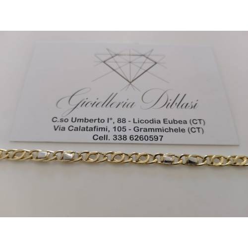 BRACCIALE ORO 18 Kt 750% Uomo Donna...