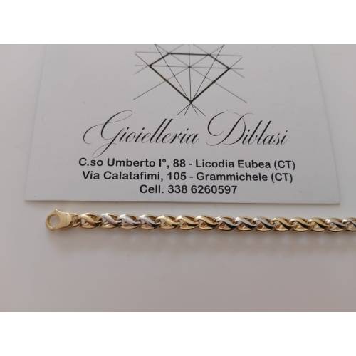 BRACCIALE In ORO 18 Karati 750% Uomo...