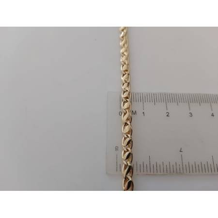 BRACCIALE Oro 18 Karati 750% Uomo Donna Unisex ORO GIALLO Made in Italia