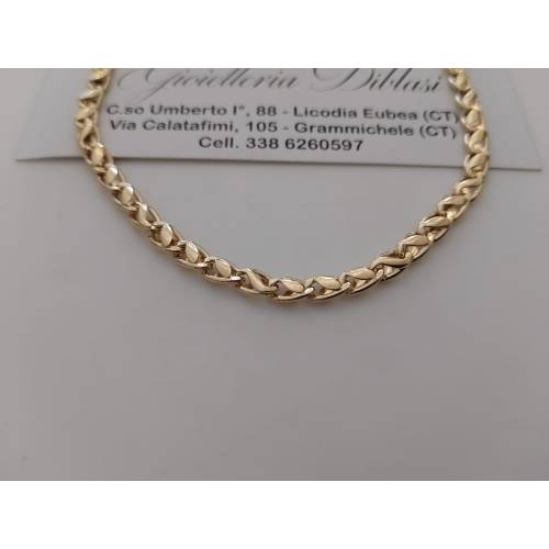 COLLANA In ORO GIALLO 18 Karati 750%...