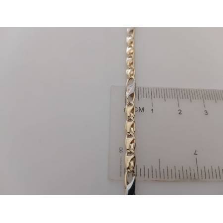 COLLANA Girocollo Uomo Donna Unisex ORO Giallo Bianco 18KT 750% Collier Bicolore