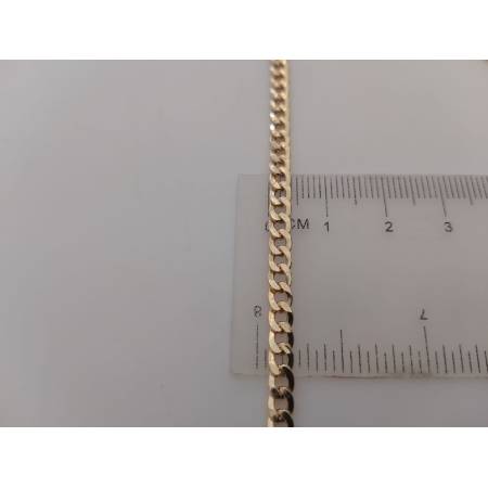 COLLANA ORO Giallo 18 Karati 750 Unisex CATENA GRUMETTA Cubana COLLIER Girocollo