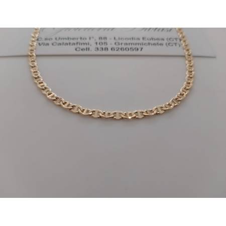 COLLANA A CATENA TRAVERSINO Unisex ORO GIALLO 18 KARATI 750% Collier Girocollo