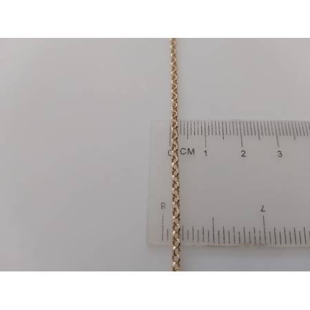 COLLANA COLLIER Uomo Donna In ORO GIALLO 18 Karati 750% Catena ROLO' Girocollo