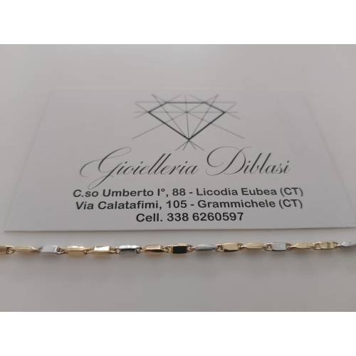 BRACCIALE ORO 18 Karati 750% Uomo...