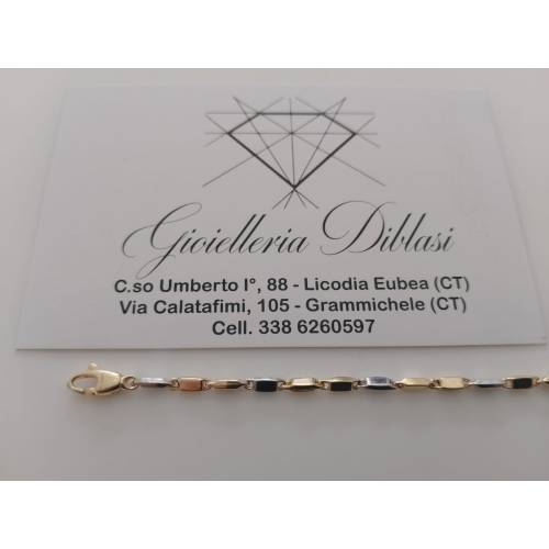 BRACCIALE ORO 18 Karati 750% Uomo...