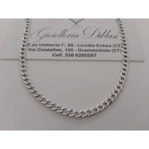 COLLANA COLLIER Oro Bianco 18 Karati...