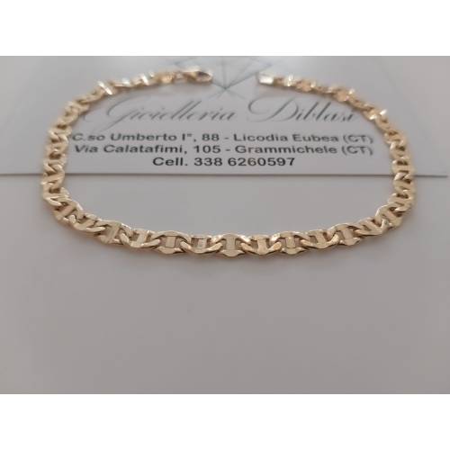 BRACCIALE ORO GIALLO 18 KARATI 750%...