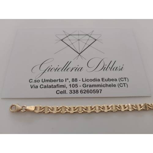 BRACCIALE ORO GIALLO 18 KARATI 750%...