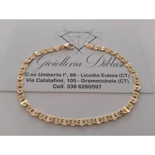 BRACCIALE ORO GIALLO 18 KARATI 750%...