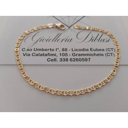 BRACCIALE ORO GIALLO 18 KARATI 750%...