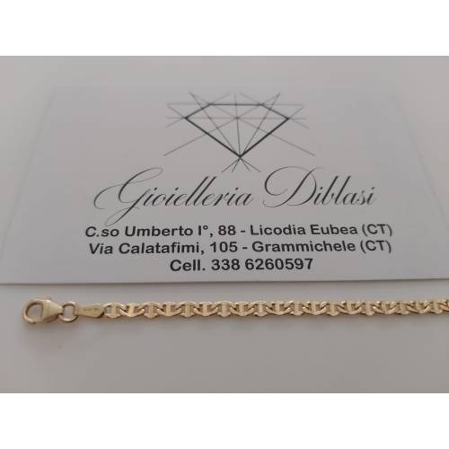 BRACCIALE ORO GIALLO 18 KARATI 750%...