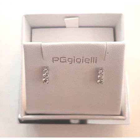 ORECCHINI TRILOGY DIAMANTI PG GIOIELLI ORO BIANCO 18 karati 750% Pendenti Donna
