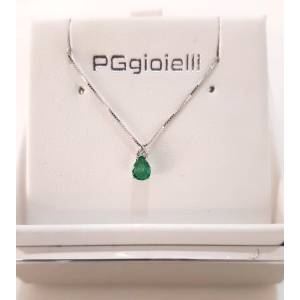 COLLANA SMERALDO A Goccia E...
