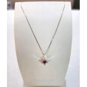 COLLANA RUBINO E DIAMANTI...