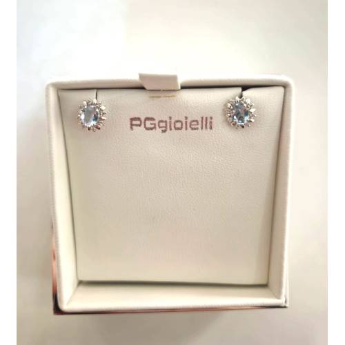 ORECCHINI Con ACQUAMARINA E DIAMANTI...