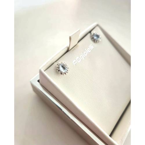 ORECCHINI Con ACQUAMARINA E DIAMANTI...