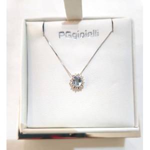 COLLANA ACQUAMARINA Ovale E...