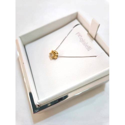 COLLANA Forma CORONA Con DIAMANTI Pg...