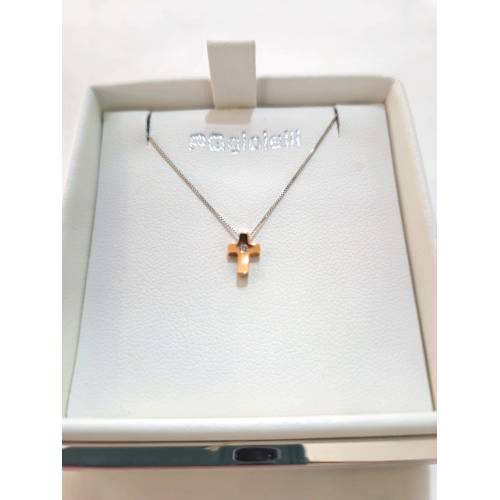 COLLANA Con CROCE E DIAMANTE Pg...