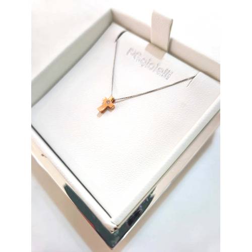 COLLANA Con CROCE E DIAMANTE Pg...