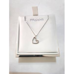 COLLANA Cuore Con DIAMANTI...