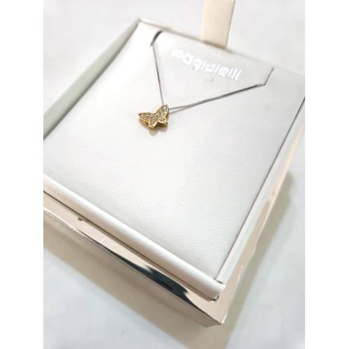 COLLANA Farfalla Con DIAMANTI Pg...